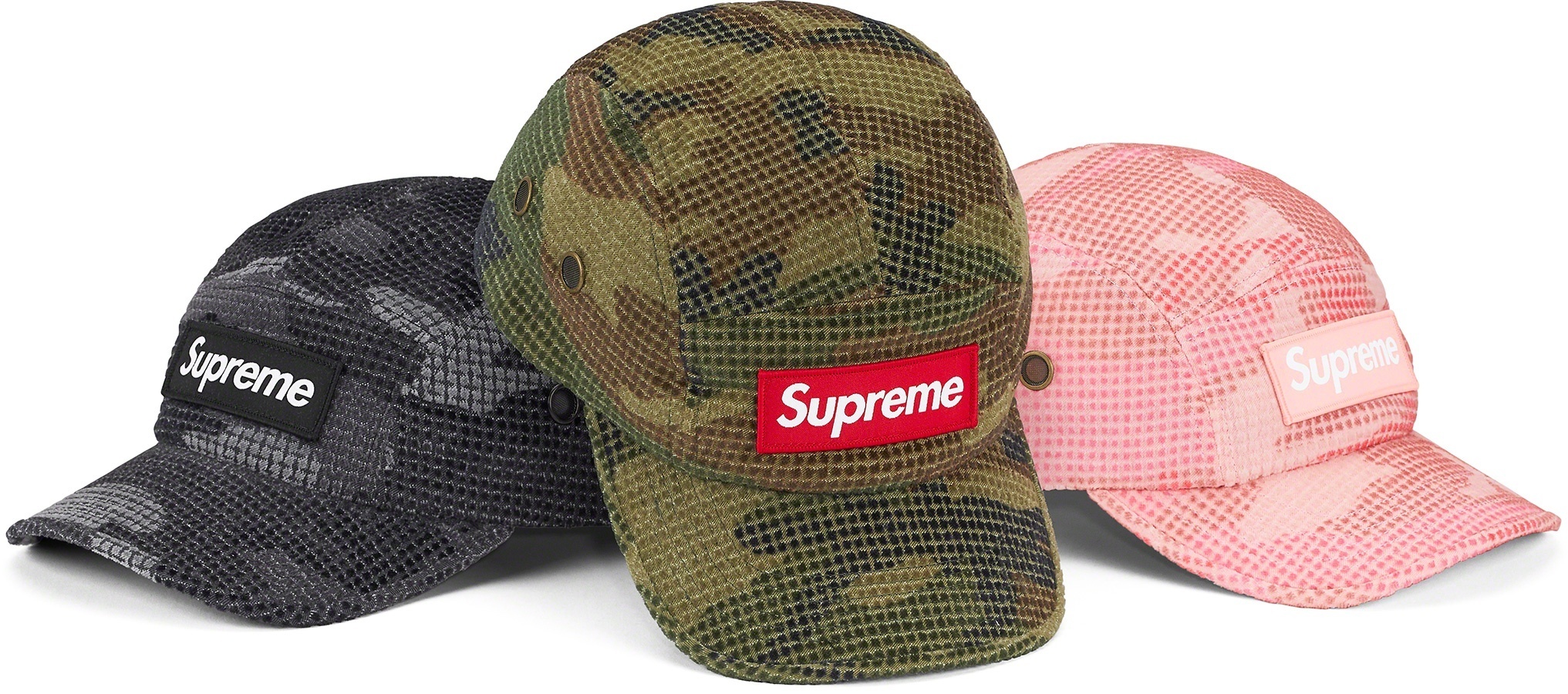 Camo Grid Velvet Camp Cap